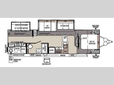 Floorplan - 2015 Forest River RV Rockwood Signature Ultra Lite 8312SS