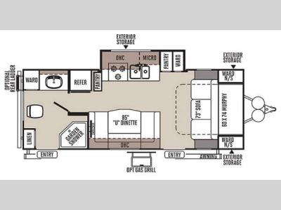 Floorplan - 2015 Forest River RV Rockwood Mini Lite 2503S