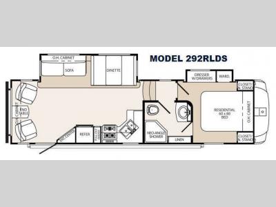 Floorplan - 2014 Palomino Sabre Silhouette 292RLDS