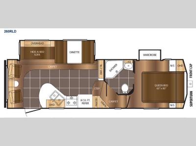 Floorplan - 2015 Prime Time Manufacturing Crusader 260RLD