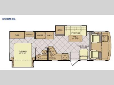 Floorplan - 2015 Fleetwood RV Storm 30L