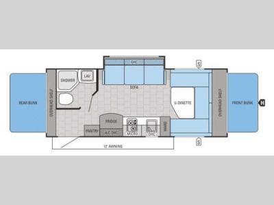 Floorplan - 2015 Jayco Jay Feather SLX 19XUD