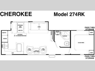 Floorplan - 2015 Forest River RV Cherokee Cascade 274RK