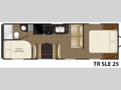 Floorplan - 2015 Heartland Trail Runner 25 SLE