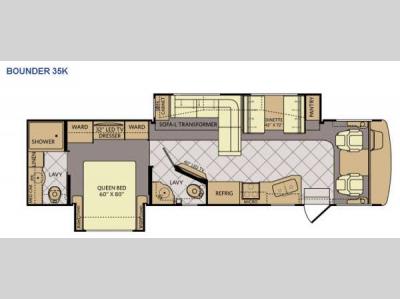 Floorplan - 2015 Fleetwood RV Bounder 35K