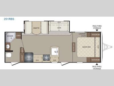 Floorplan - 2015 Keystone RV Bullet 251RBS