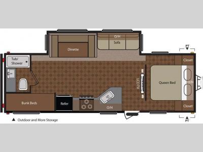 Floorplan - 2015 Keystone RV Springdale 267BHSSRWE