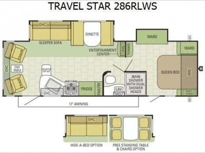 Floorplan - 2015 Starcraft Travel Star 286RLWS