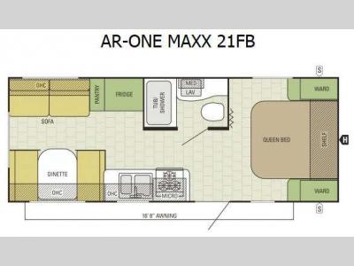 Floorplan - 2015 Starcraft AR-ONE Widebody 21FB Wide Body
