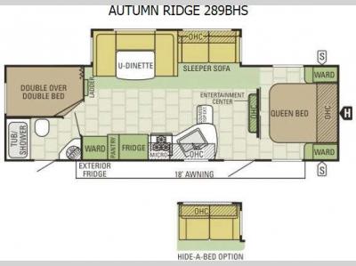 Floorplan - 2015 Starcraft Autumn Ridge 289BHS