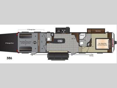 Floorplan - 2015 Keystone RV Impact 386