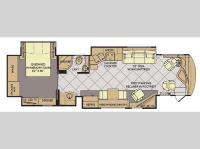 Floorplan - 2015 Fleetwood RV Discovery 37R