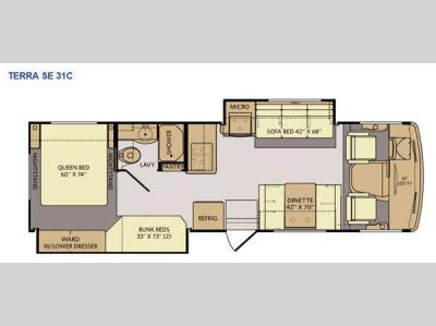Floorplan - 2015 Fleetwood RV Terra SE 31C