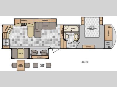 Floorplan - 2015 Winnebago Industries Towables Latitude 36RK