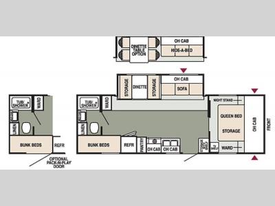 Floorplan - 2006 Starcraft  Aruba LITE 288DBS