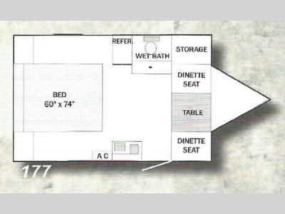 Floorplan - 2015 Riverside RV White Water 177 Retro