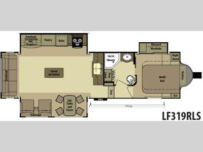 Floorplan - 2015 Open Range RV Light LF319RLS