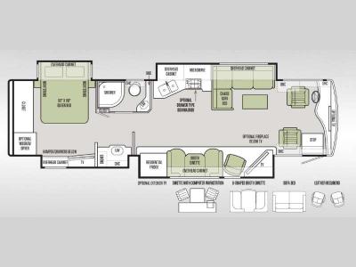 Floorplan - 2015 Tiffin Motorhomes Phaeton 36 GH
