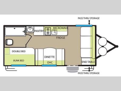 Floorplan - 2015 Forest River RV Wildwood X-Lite FS 180BH
