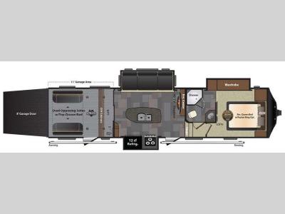 Floorplan - 2015 Keystone RV Fuzion 331
