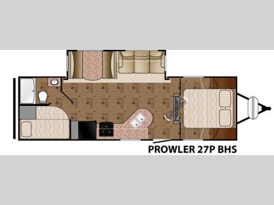 Floorplan - 2015 Heartland Prowler 27P BHS