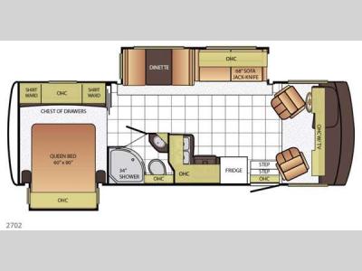 Floorplan - 2015 Newmar Bay Star Sport 2702
