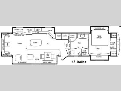 Floorplan - 2015 DRV Luxury Suites Elite Suites 43 Dallas