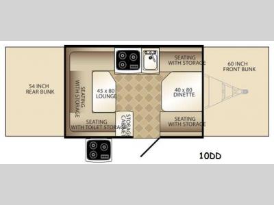 Floorplan - 2015 Palomino Basecamp 10DD