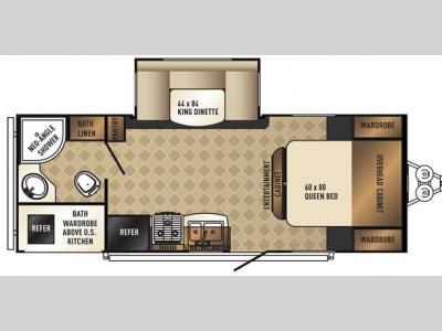 Floorplan - 2015 Palomino Solaire Ultra Lite 226RBK