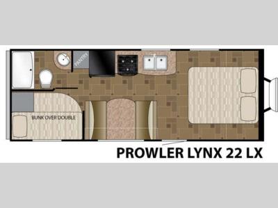 Floorplan - 2015 Heartland Prowler Lynx 22 LX Lynx