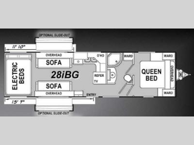Floorplan - 2015 Eclipse Attitude Wide Lite 28iBG
