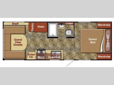 Floorplan - 2015 Gulf Stream RV Kingsport 20 QBG SE Series
