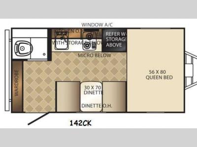 Floorplan - 2015 Palomino PaloMini 142CK