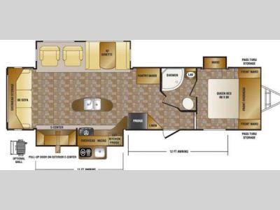 Floorplan - 2015 CrossRoads RV Maple Country MC32RL