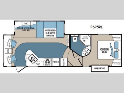Floorplan - 2015 Dutchmen RV Denali Trail Edition 2625RL