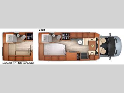 Floorplan - 2015 Leisure Travel Serenity 24CB