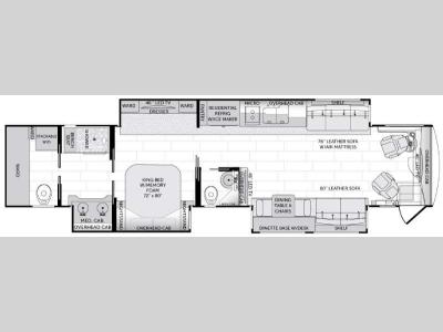 Floorplan - 2015 American Coach American Heritage 45T