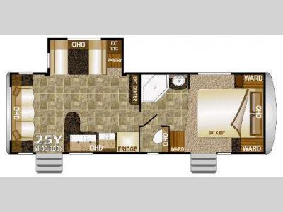 Floorplan - 2014 Northwood Arctic Fox 25Y