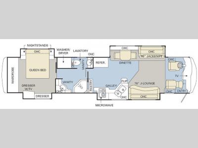 Floorplan - 2007 Monaco Dynasty 42 Diamond IV