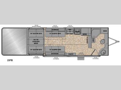 Floorplan - 2015 EverGreen RV Reactor 23FB