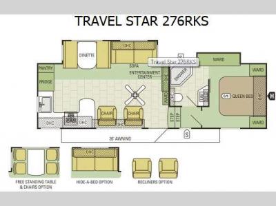 Floorplan - 2015 Starcraft Travel Star 276RKS