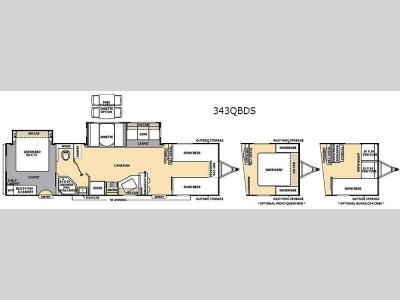 Floorplan - 2015 Coachmen RV Catalina 343QBDS