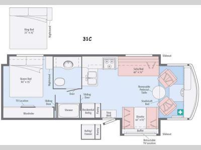 Floorplan - 2015 Itasca Tribute 31C