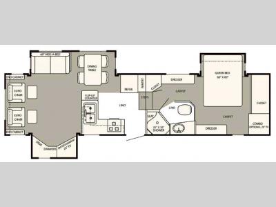 Floorplan - 2007 NuWa HitchHiker Discover America 329 RSB