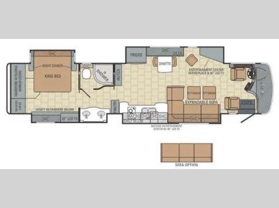 Floorplan - 2015 Entegra Coach Anthem 42DEQ