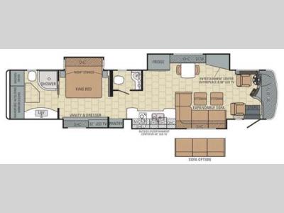 Floorplan - 2015 Entegra Coach Anthem 44B