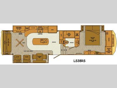 Floorplan - 2015 Lifestyle Luxury RV Lifestyle LS38RS