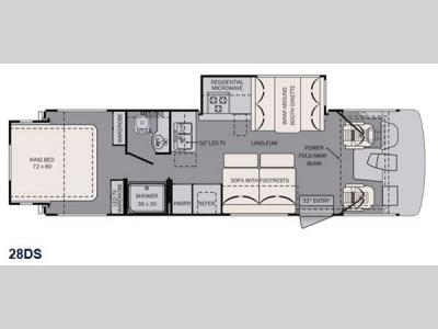 Floorplan - 2015 Forest River RV FR3 28DS