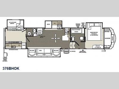 Floorplan - 2015 Forest River RV Sierra 376BHOK