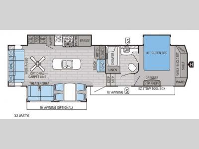 Floorplan - 2015 Jayco Eagle 321RSTS